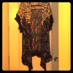 Bohemian Kimono scover up with fringe